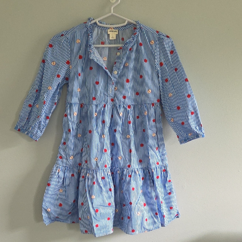 Crewcuts Blue and Red Striped Dress